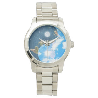 Flat Earth Yin Yang Watch - Men