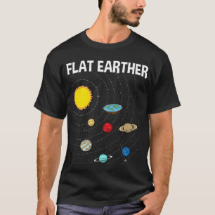 Flat Earther Flat Earth Map Conspiracy 1 T-Shirt