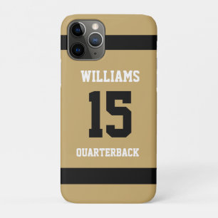 Flat Gold and Black Case-Mate iPhone Case