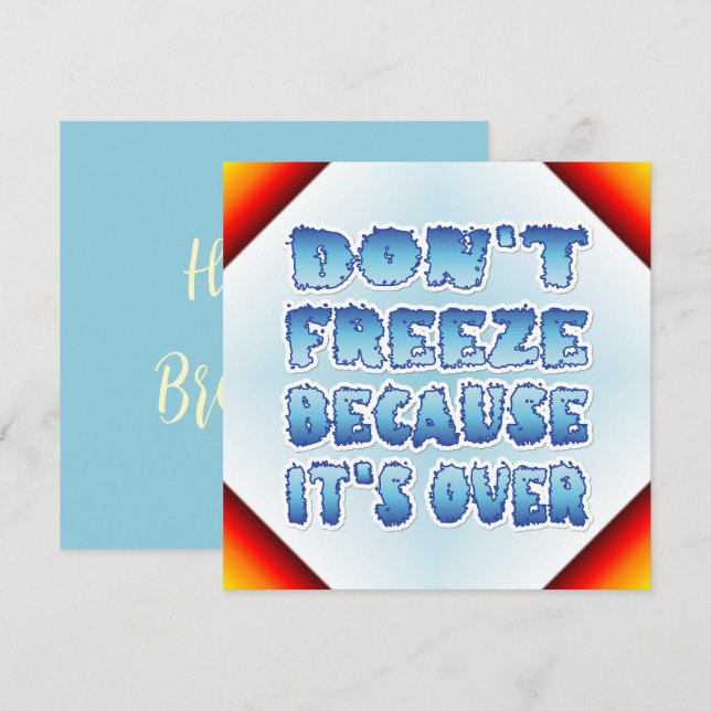 Flat Greeting Card (Front/Back)