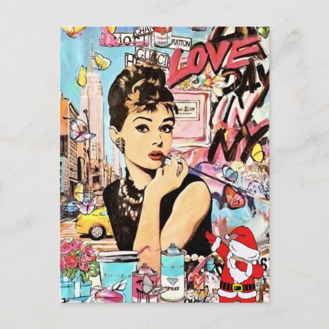 Flat greeting card, thank you card (Front)