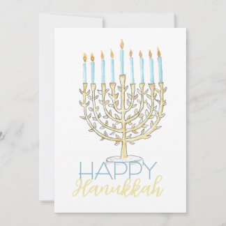 Flat Hanukkah Card
