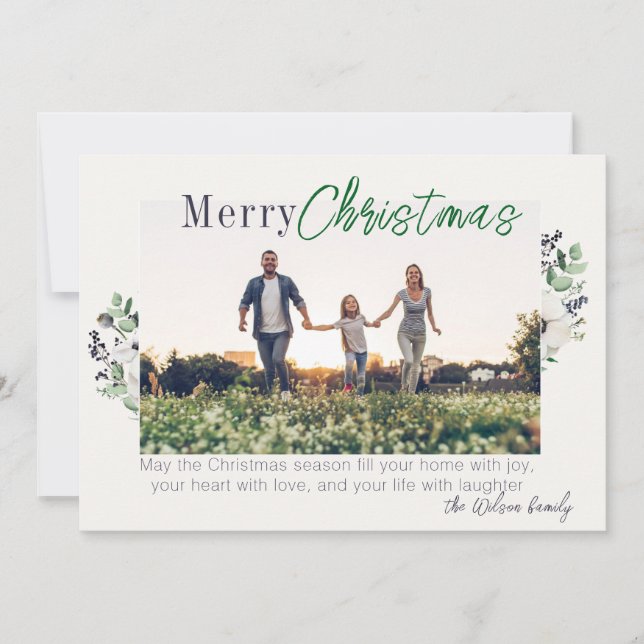 Flat Holiday Card (Front)