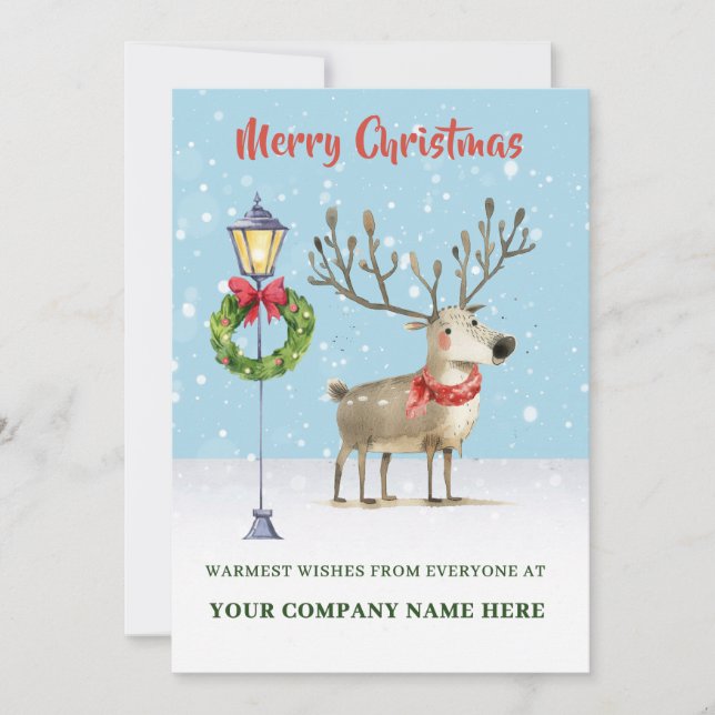 Flat Holiday Card (Front)