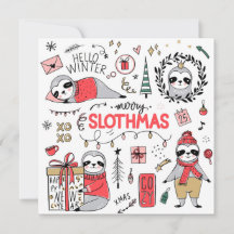 Flat Holiday Card