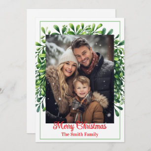 Flat Holiday Card Custom Photo