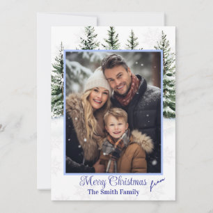 Flat Holiday Card Custom Photo