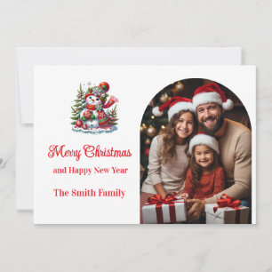 Flat Holiday Card Custom Photo