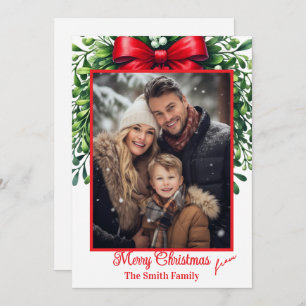 Flat Holiday Card Custom Photo