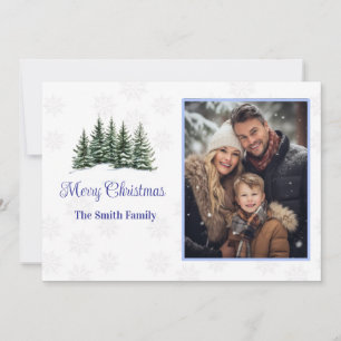 Flat Holiday Card Custom Photo