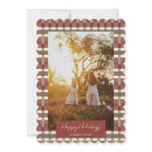 Flat Holiday Card Happy Holidays