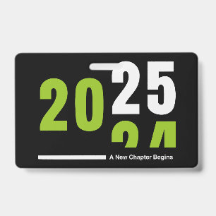Flat Holiday Card ID Badge
