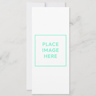 Flat Holiday Card, Size: 4" x 9.25" Card