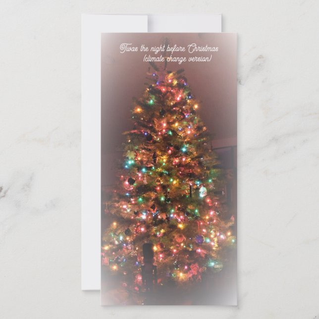 Flat Holiday Card: Twas the night before Christmas (Front)