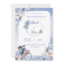 Flat Holiday Card wedding 