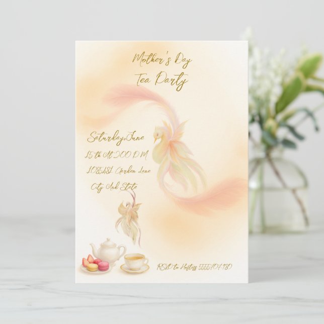 Flat holiday invitation (Standing Front)