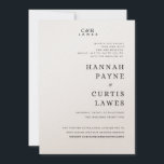 Flat Invitation, Size: 12.7 cm x 17.8 cm, Paper: S Invitation<br><div class="desc">simplistic but classic wedding invitation</div>