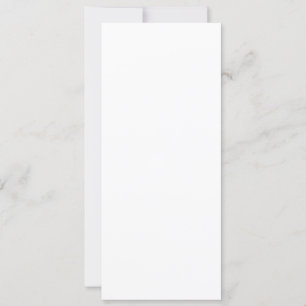 Flat Invitation, Size: 4" x 9.25", Paper: Semi-Glo Invitation