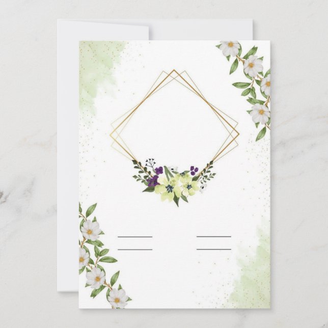 Flat Invitation, Size: 5" x 7", Paper: Matte, Enve Invitation (Front)