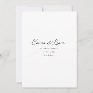 Flat Invitation, Size: 5" x 7", Paper: Signature M Invitation