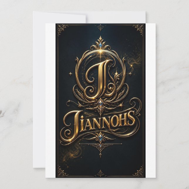 Flat Invitation, Size: 5" x 7", Paper: Signature M Invitation (Front)