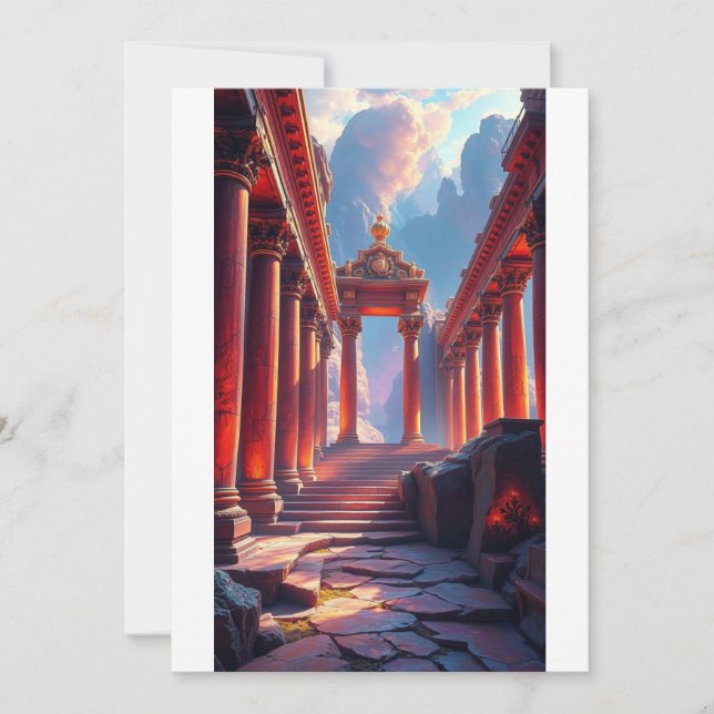 Flat Invitation, Size: 5" x 7", Paper: Signature M Invitation (Front)