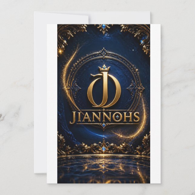 Flat Invitation, Size: 5" x 7", Paper: Signature M Invitation (Front)