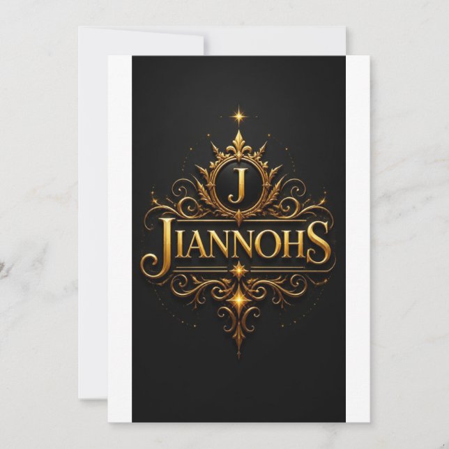 Flat Invitation, Size: 5" x 7", Paper: Signature M Invitation (Front)
