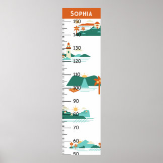 Flat Landmark Growth Chart
