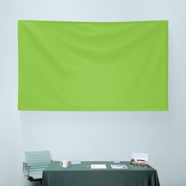 Flat Lime Green Background – School Texture Banner (Tradeshow)