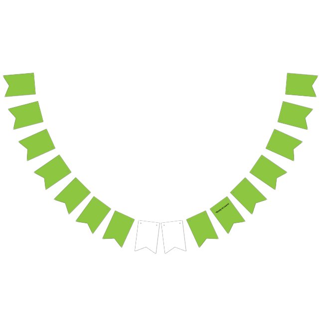Flat Lime Green Background – School Texture Bunting (All)