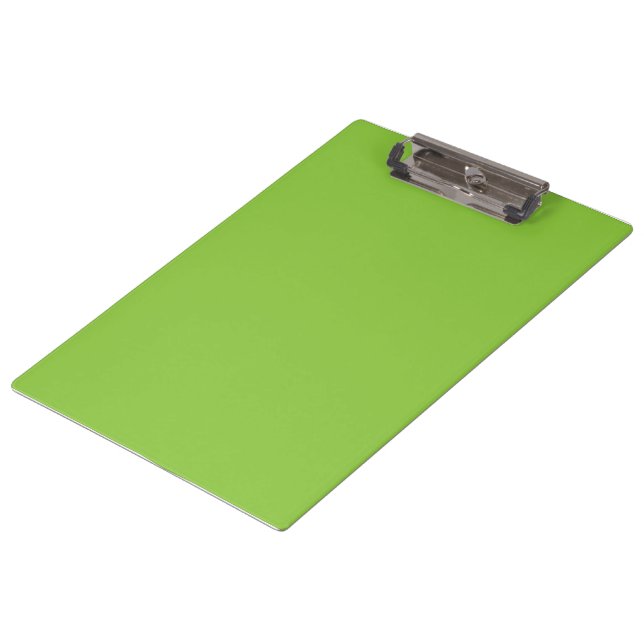 Flat Lime Green Background – School Texture Clipboard (Angled)