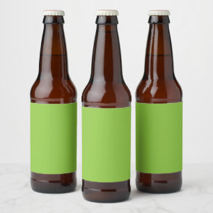 Flat Lime Green Background Texture  Beer Bottle Label