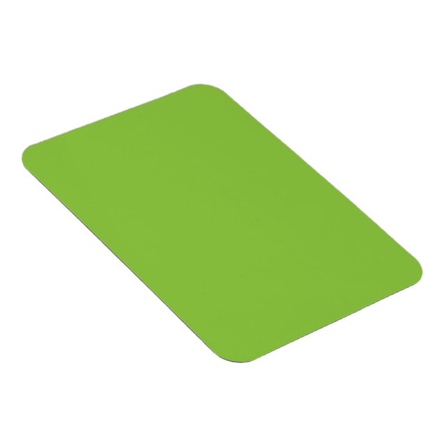 Flat Lime Green Background Texture  Magnet (Right Side)