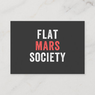flat mars society business card