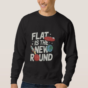 Flat Mars Society Funny Sarcastic Science Planet Sweatshirt