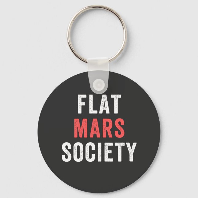 flat mars society key ring (Front)