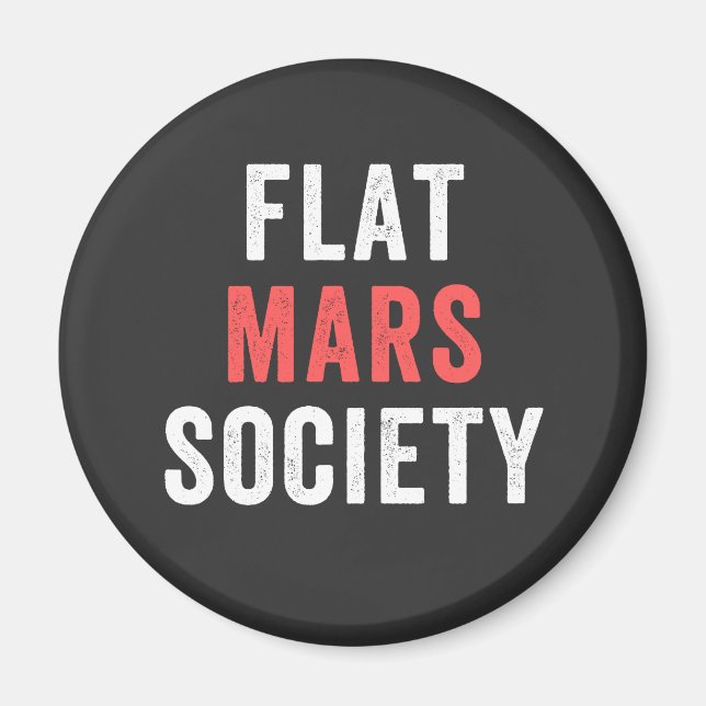 flat mars society magnet (Front)