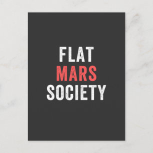 flat mars society postcard