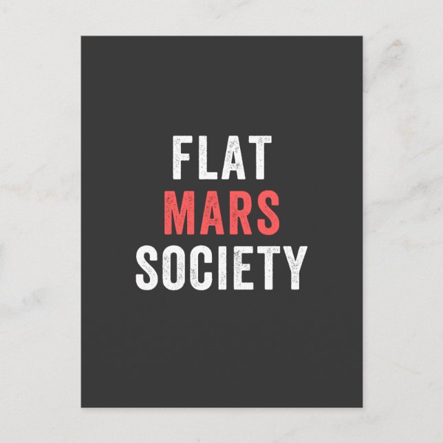 flat mars society postcard (Front)