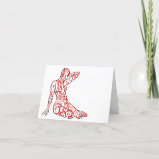 Flat Mastectomy greeting card