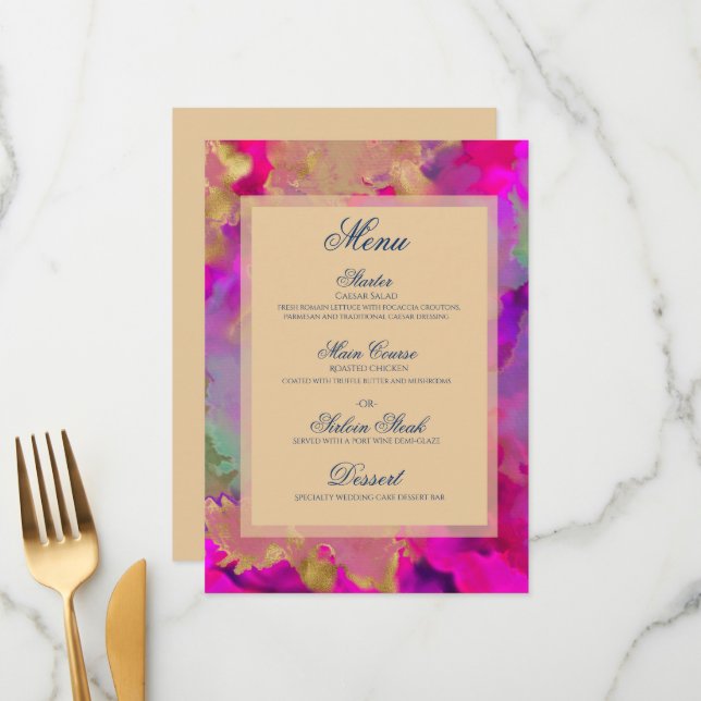 Flat Menu (Front/Back In Situ)