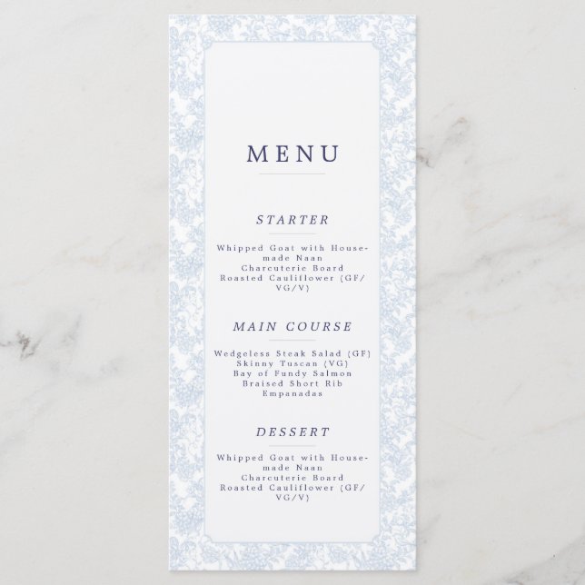 Flat Menu (Front)