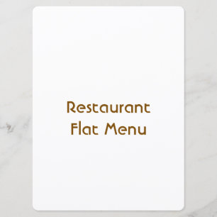 Flat Menu