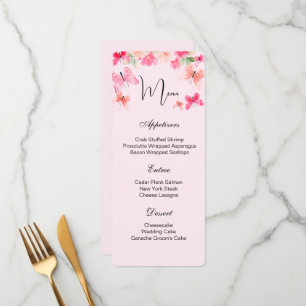 Flat Menu Card