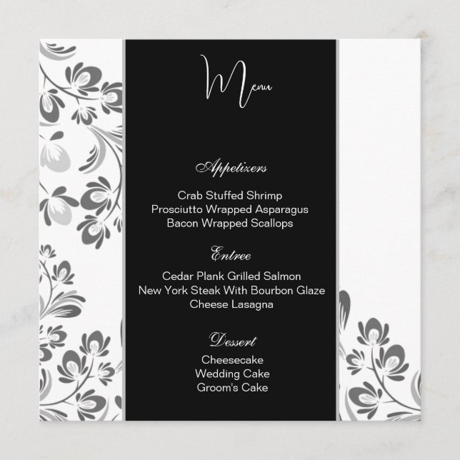 Flat Menu Card (Front)