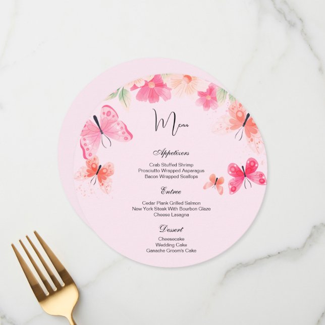 Flat Menu Card (Front/Back In Situ)