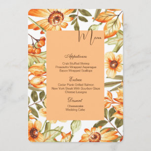 Flat Menu Card-Autumn