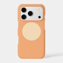 Flat Minimalist Moon Phase Phone Case - Warm Terra