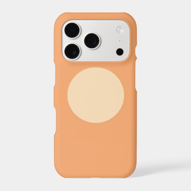 Flat Minimalist Moon Phase Phone Case - Warm Terra (Back)